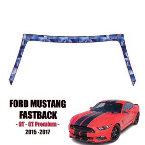 2015-2017 Ford Mustang Fastback – GT, GT Premium Pre Cut Paint Protection Kit – A Pillars + Rooftop