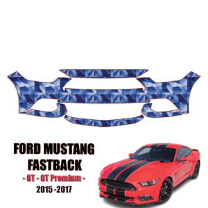 2015-2017 Ford Mustang Fastback – GT, GT Premium Precut Paint Protection Kit – Front Bumper