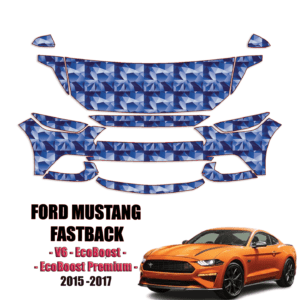 2015-2017 Ford Mustang Fastback Precut Paint Protection Kit – Partial Front
