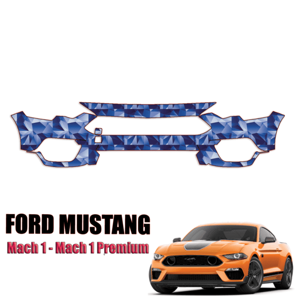 2021-2024 Ford Mustang – Mach 1, Mach 1 Premium Precut Paint Protection Kit – Front Bumper