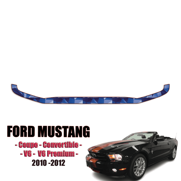 2010 – 2012 Ford Mustang – V6, V6 Premium Precut Paint Protection Kit – Rear Bumper Step