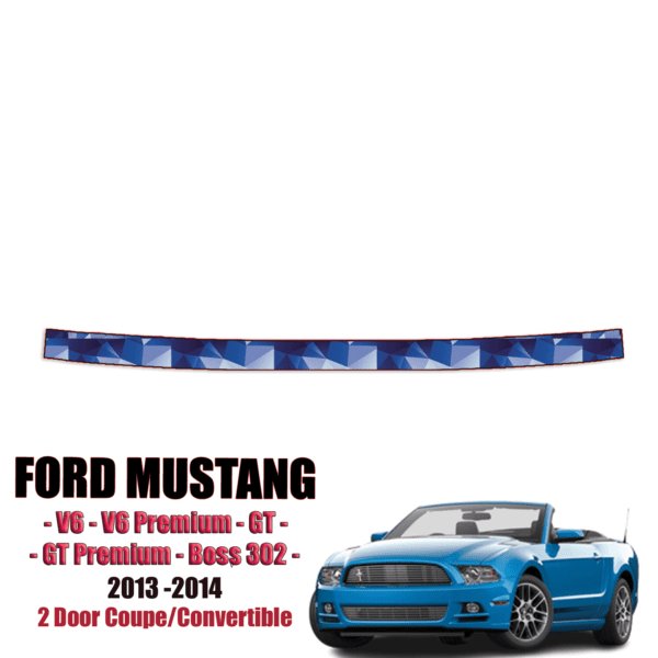2013 – 2014 Ford Mustang – V6, V6 Premium, GT, GT Premium, Boss 302 Precut Paint Protection Kit – Bumper Step