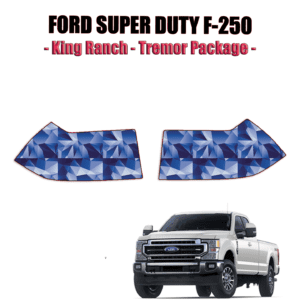 2020-2022 Ford F-250 Super Duty – King Ranch, Tremor Package Precut Paint Protection Kit – Mirrors