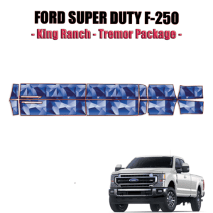 2020-2022 Ford F-250 Super Duty – King Ranch, Tremor Package Precut Paint Protection Film – Rocker Panels