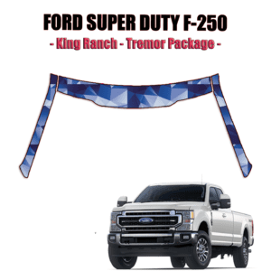 2020-2022 Ford F-250 Super Duty – King Ranch, Tremor Package Paint Protection Kit A Pillars + Rooftop