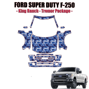 2020-2022 Ford F-250 Super Duty – King Ranch, Tremor Package Pre Cut Paint Protection Kit – Full Front