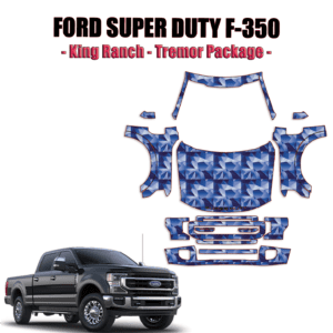 2020-2022 Ford F-350 Super Duty – King Ranch, Tremor Package Pre Cut Paint Protection Kit – Full Front