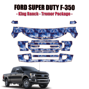 2020-2022 Ford F-350 Super Duty – King Ranch, Tremor Package Pre Cut Paint Protection Kit – Partial Front