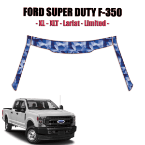 2020-2022 Ford F-350 Super Duty – XL, XLT, Lariat, Limited Paint Protection Kit – A Pillars + Rooftop