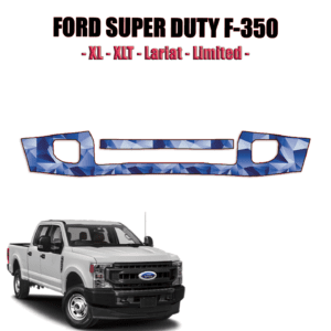 2020-2022 Ford F-350 Super Duty – XL, XLT, Lariat, Limited Precut Paint Protection Kit – Front Bumper
