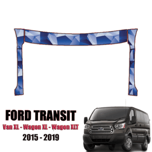 2015-2019 Ford Transit – Van XL, Wagon XL, Wagon XLT Pre Cut Paint Protection Kit – A Pillars + Rooftop