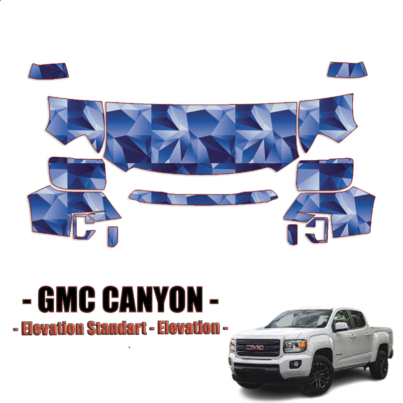 2021-2022 GMC Canyon Precut Paint Protection Kit – Partial Front