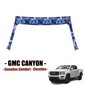 2021-2022 GMC Canyon Paint Protection Kit A Pillars+Rooftop