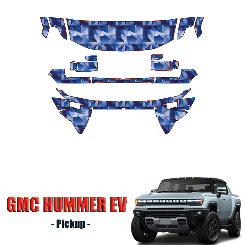 2022-2024 GMC Hummer EV Pickup Precut Paint Protection PPF Kit – Partial Front