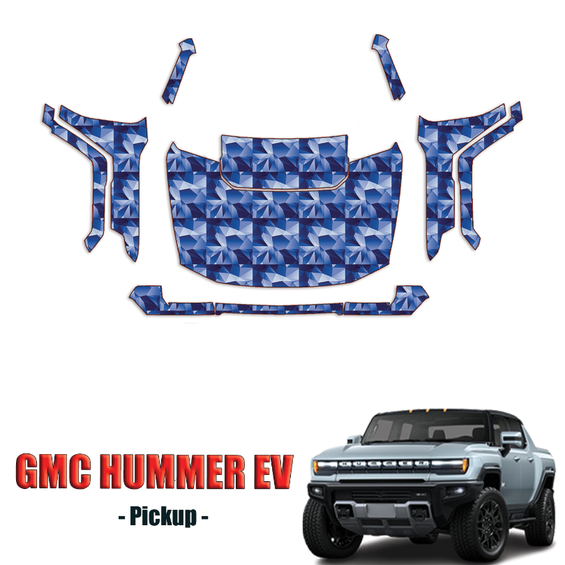 2022-2024 GMC Hummer EV – Pickup Precut Paint Protection PPF Kit – Full Front + A Pillars