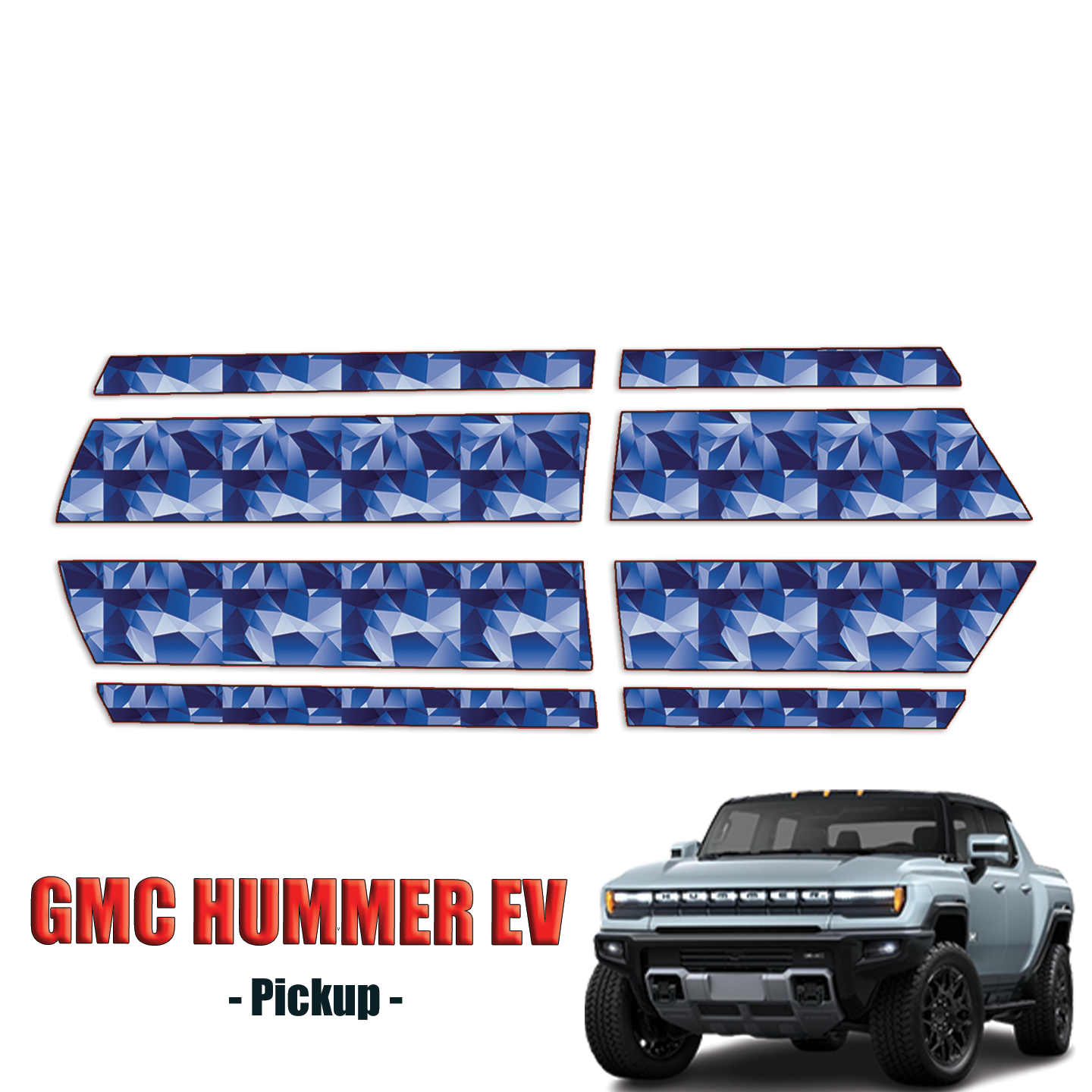 2022-2024 GMC Hummer EV – Pickup Precut Paint Protection PPF Kit – Rocker Panels