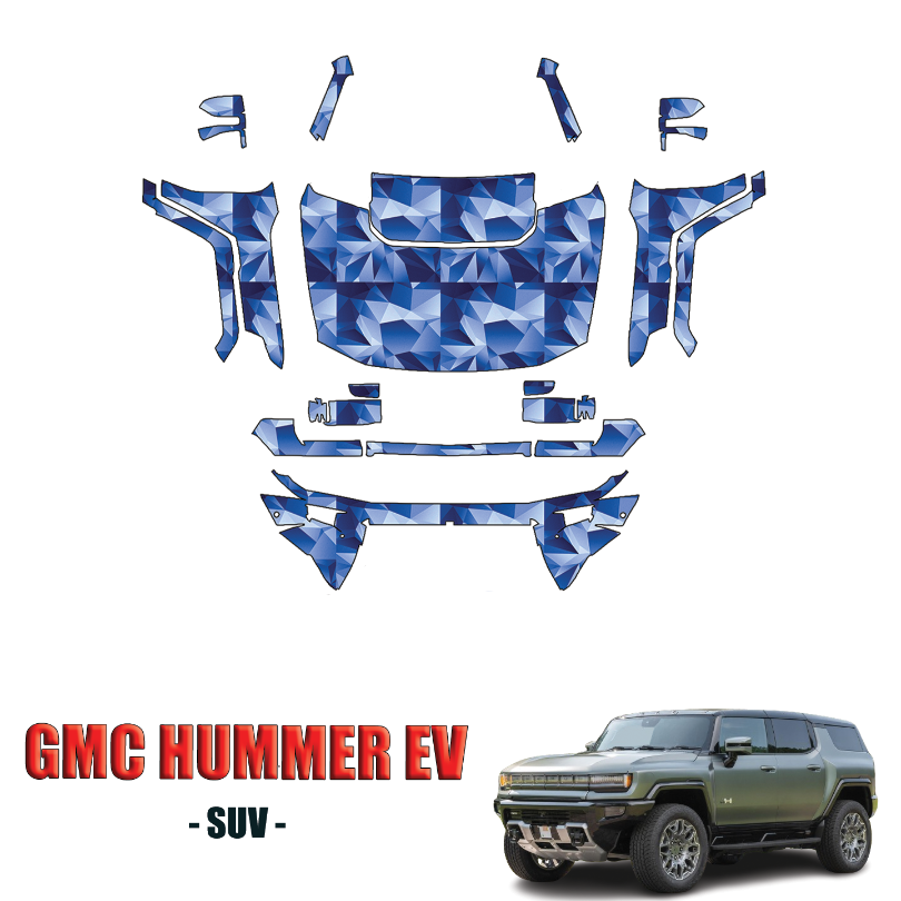 2022-2024 GMC Hummer EV – SUV Precut Paint Protection PPF Kit – Full Front + A Pillars