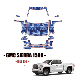 2019-2021 GMC Sierra 1500 Base PreCut Paint Protection Kit-Full Front