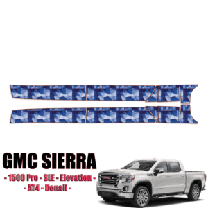 2022-2023 GMC Sierra 1500 Pro, SLE, Elevation, AT4, Denali Precut Paint Protection Kit – Rocker Panels