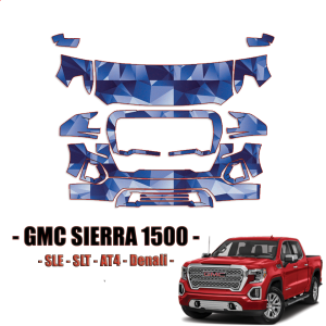 2019 – 2021 GMC Sierra 1500 Precut Paint Protection Kit – Partial Front