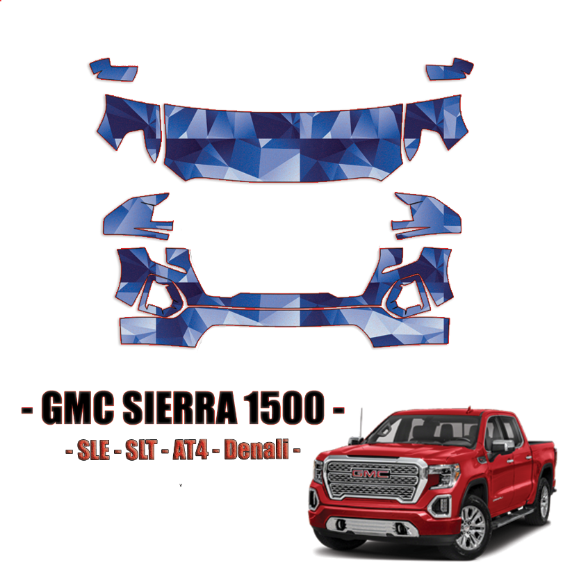 2019-2021 GMC Sierra 1500 Precut Paint Protection Kit – Partial Front