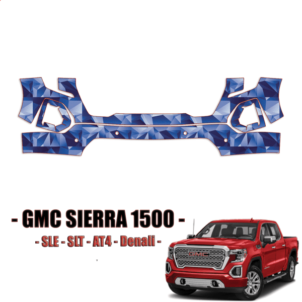 2019-2021 GMC Sierra 1500 Precut Paint Protection Kit – Front Bumper