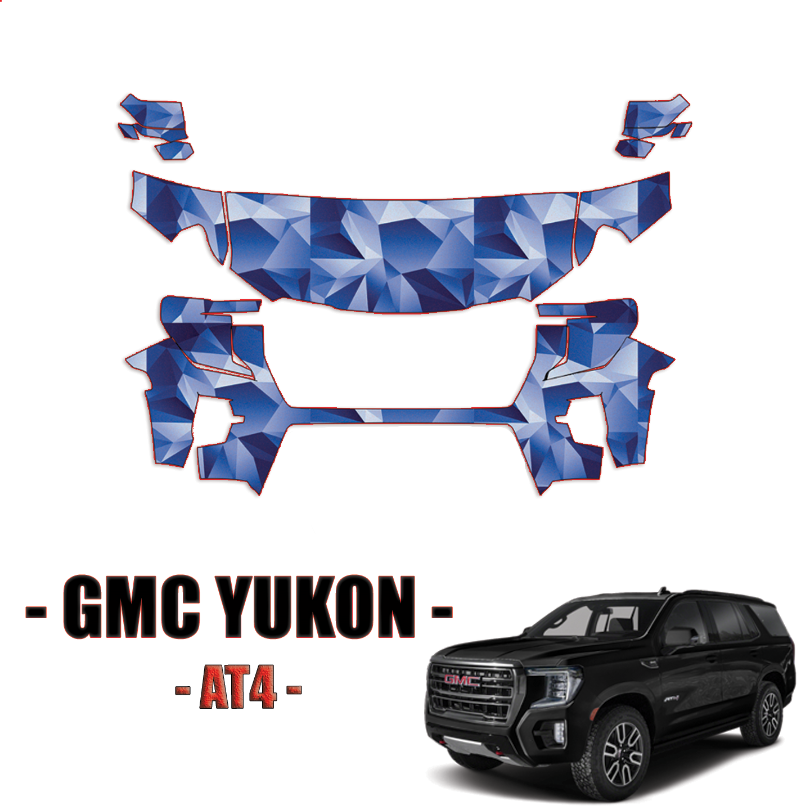 2021-2024 GMC Yukon AT4 Precut Paint Protection PPF Kit – Partial Front