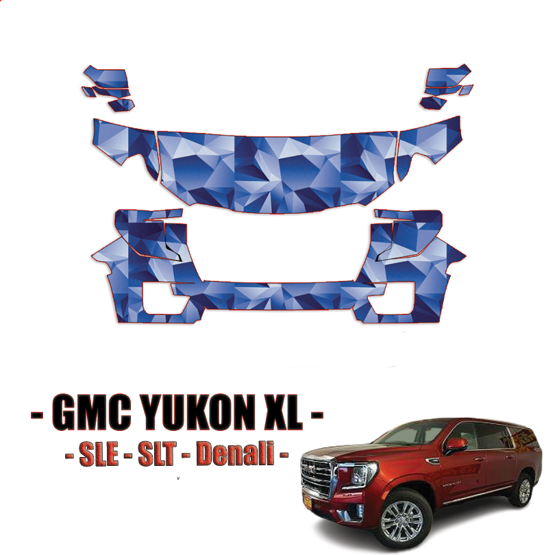 2021-2024 GMC Yukon XL Precut Paint Protection PPF Kit – Partial Front