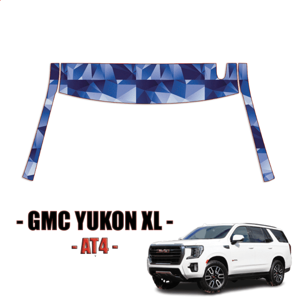 2021-2024 GMC Yukon XL-AT4 Paint Protection PPF Kit – A Pillars + Rooftop