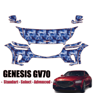 2022-2024 Genesis GV70 – Standard, Select, Advanced Pre Cut Paint Protection Kit – Partial Front