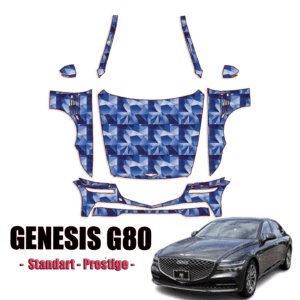 2021-2024 Genesis G80 – Standard, Prestige Pre Cut Paint Protection Kit – Full Front + A Pillars + Rooftop