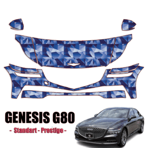 2021-2024 Genesis G80 – Standard, Prestige Pre Cut Paint Protection Kit – Partial Front
