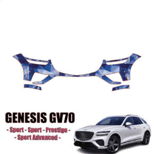 2022-2024 Genesis GV70 – Sport, Sport Prestige, Sport Advanced – Precut Paint Protection Film – Front Bumper ( New )