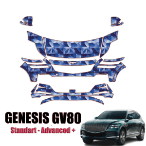 2021-2024 Genesis GV80 – Standard, Advanced + Pre Cut Paint Protection Kit – Partial Front