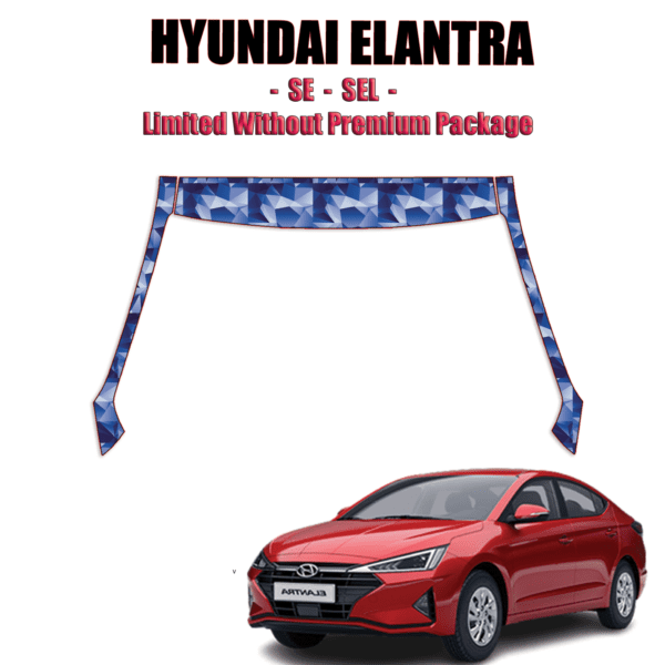 2021-2023 Hyundai Elantra Precut Paint Protection Kit – A Pillars + Rooftop