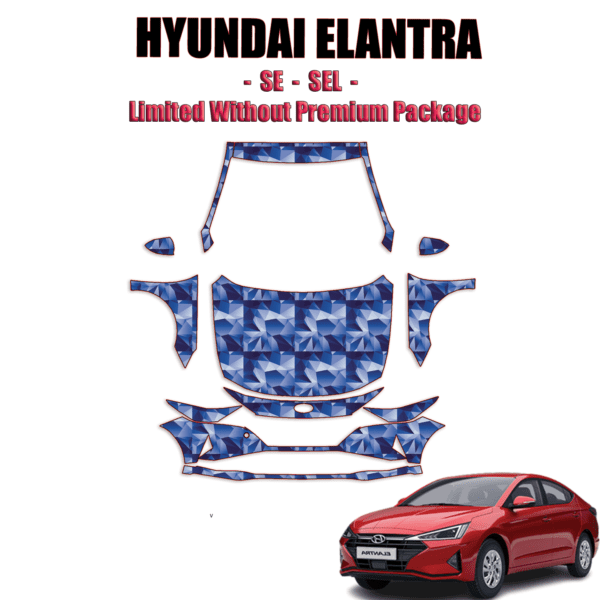 2021-2024 Hyundai Elantra Pre Cut Paint Protection PPF Kit – Full Front + A Pillars + Rooftop