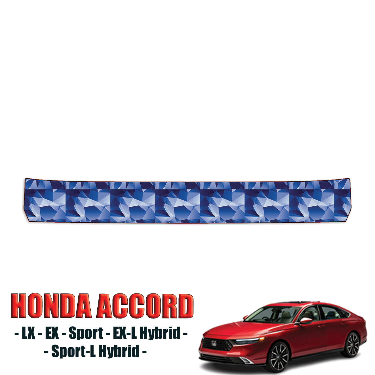 2023-2024 Honda Accord – LX, EX, Sport, EX-L Hybrid, Sport-L Hybrid Precut Paint Protection Kit – Bumper Step