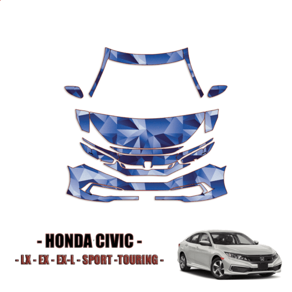 2019-2021 Honda Civic PPF Kit Pre Cut Paint Protection Kit – Partial Front