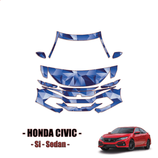 2017-2021 Honda Civic SI PPF Kit Pre Cut Paint Protection Kit – Partial Front