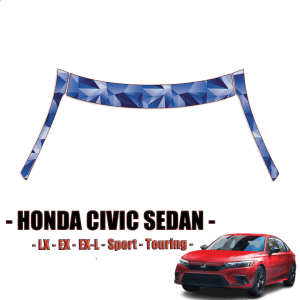 2019-2021 Honda Civic Sedan Paint Protection Kit – A Pillars + Rooftop