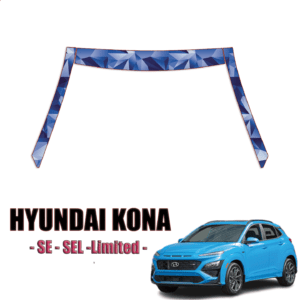 2022-2023 Hyundai Kona  SE, SEL, Limited Paint Protection Kit A Pillars + Rooftop