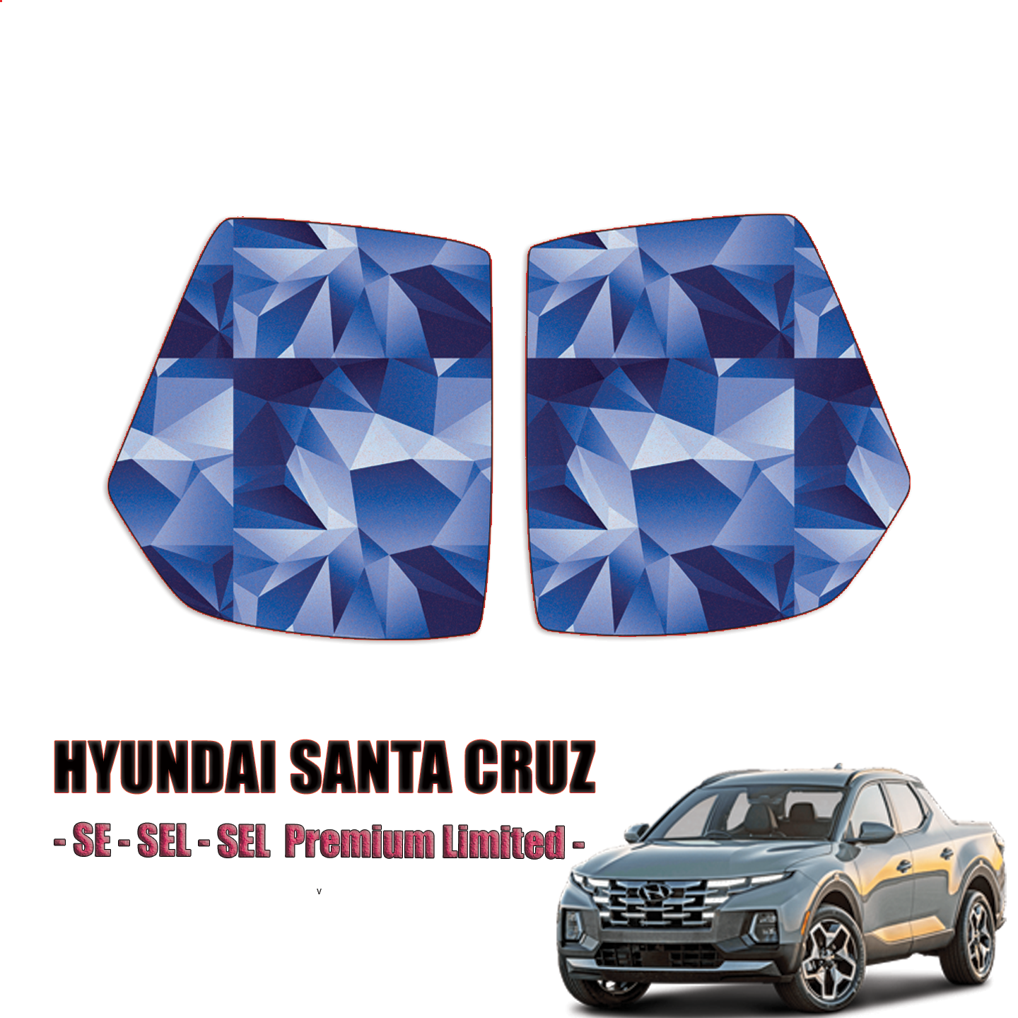 2022 2024 Hyundai Santa Cruz Precut Paint Protection PPF Kit