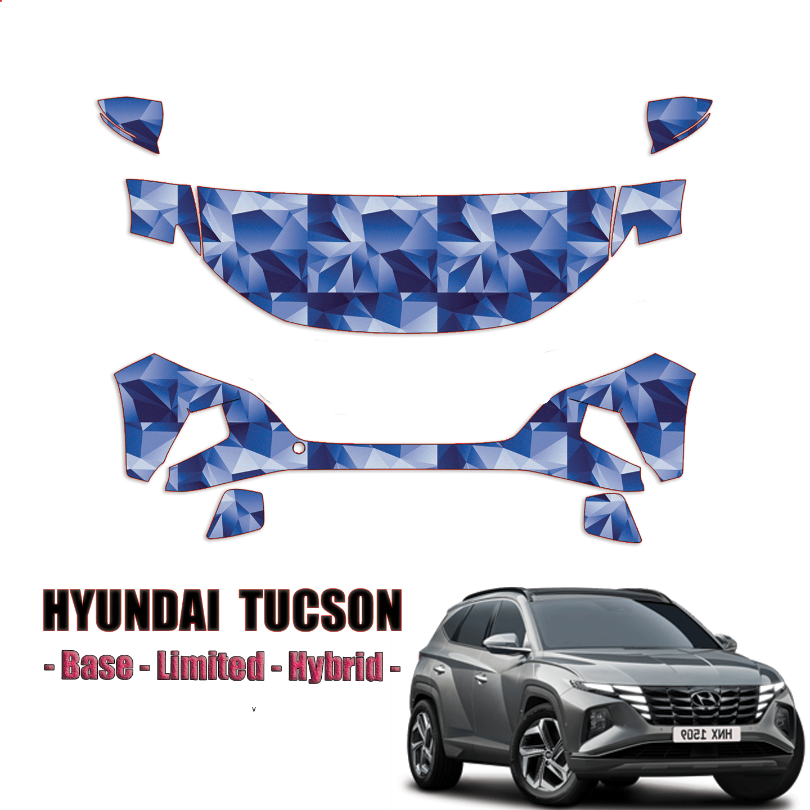 2022-2024 Hyundai Tucson Precut Paint Protection PPF Kit – Partial Front