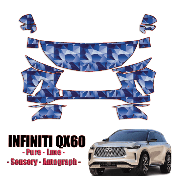 2022-2024 Infiniti QX60 Pre Cut Paint Protection PPF Kit – Partial Front