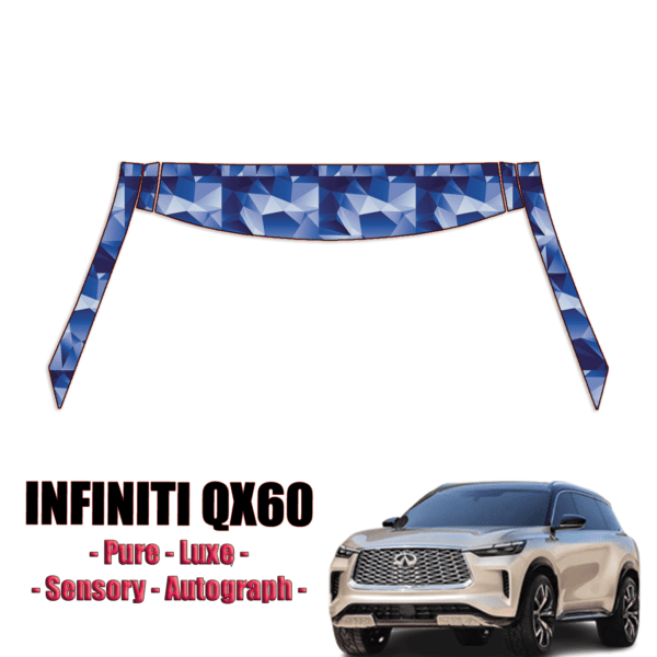 2022-2024 Infiniti QX60 Paint Protection PPF Kit – A Pillars + Rooftop