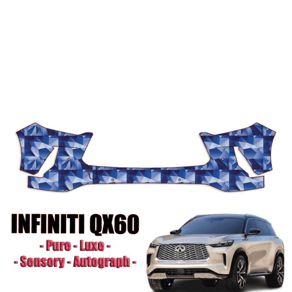 2022-2024 Infiniti QX60 Precut Paint Protection PPF Kit – Front Bumper