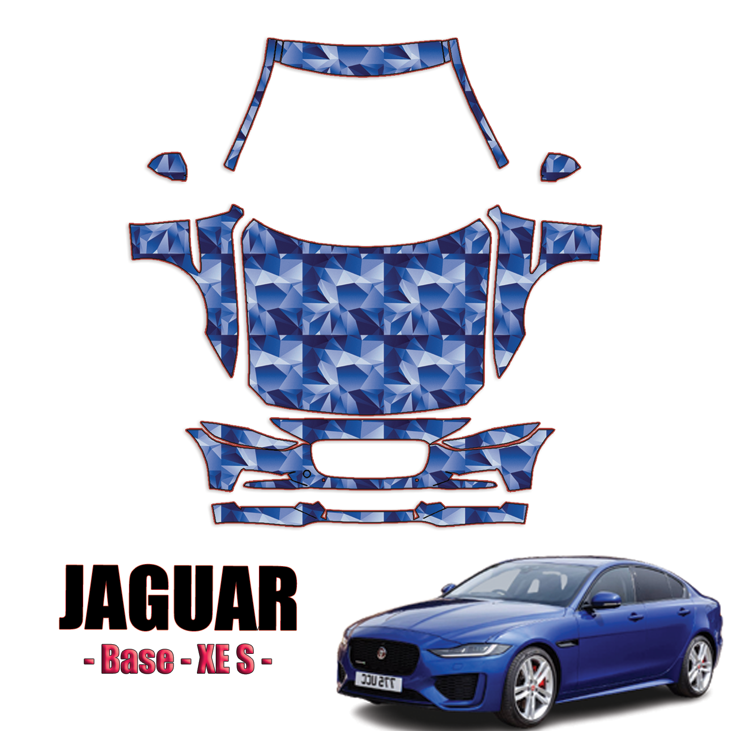 2020-2023 Jaguar XE – Base Precut Paint Protection Kit – Full Front