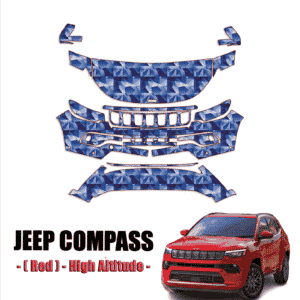 2022-2024 Jeep Compass -(Red), High Altitude Pre Cut Paint Protection Kit – Partial Front