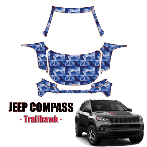 2022-2024 Jeep Compass – Trailhawk Pre-Cut Paint Protection PPF Kit – Full Front + A Pillars + Rooftop