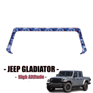 2021-2023 Jeep Gladiator – High Altitude Paint Protection Kit – A Pillars + Rooftop